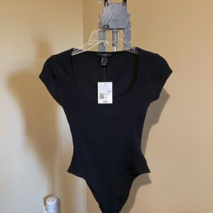 Forever 21 short sleeve black bodysuit. New with tags